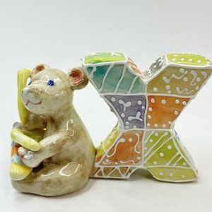 Vtg KOKO Originals “X” Xylophone Alphabet Porcelain Figurine Nursery #KO25323